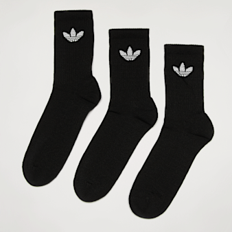 adidas Originals, 3 PACK - Trefoil Cushion Crew Socks, black