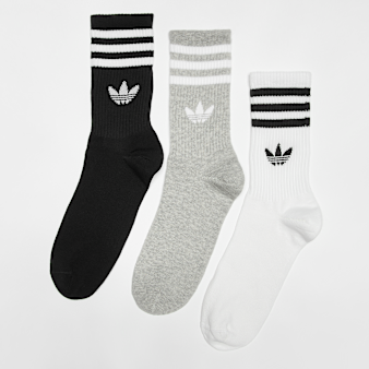adidas Originals, 3 PACK - adicolor 3-Stripes Crew Socks, grey