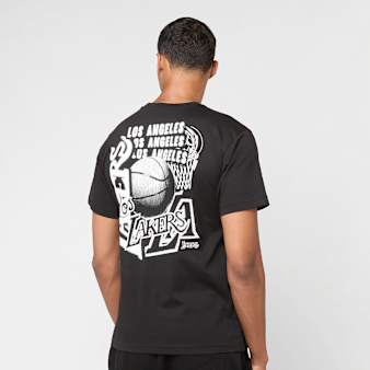 Mitchell & Ness, NBA Los Angeles Lakers HWC Overlap Graphic Tee, black