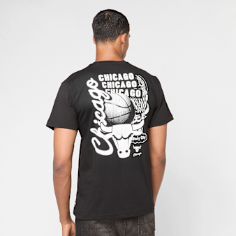 Mitchell & Ness, NBA Chicago Bulls HWC Overlap Graphic Tee, black