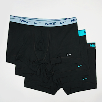 Nike, 3 PACK - Everyday Cotton Stretch Trunk, black