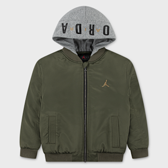 Jordan, Big Logo Hooded Bomber, green