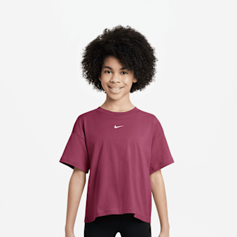 Nike, Sportswear Tee Boxy Essential Low Brand Read, red