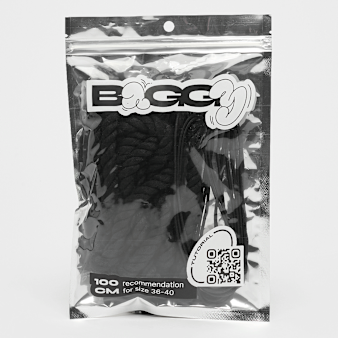 BAGGY, Rope Laces 10mm Set 100cm, black