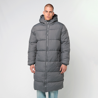 Urban Classics, Mens Long Puffer Coat magnet, grey
