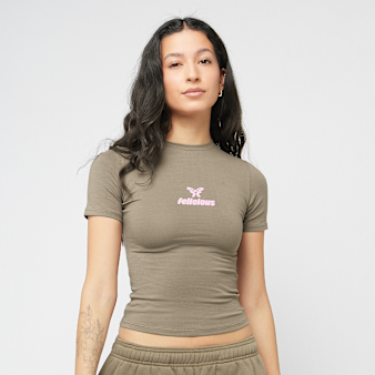 Felicious, Basic Tight Logo T-Shirt, green