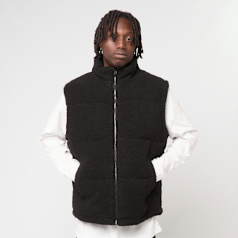 Urban Classics, Basic Teddy Puffer Vest, black