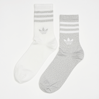 adidas Originals, 2 PACK - Glitter Crew Socks, silver