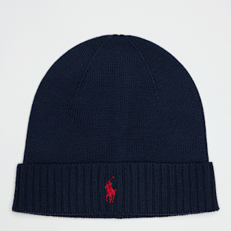 Polo Ralph Lauren, FO HAT-COLD WEATHER-HAT dark granite hthr, blue