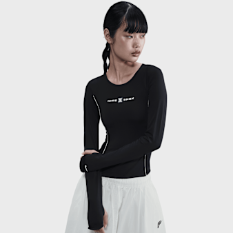 Nike, Sportswear Shox Long-Sleeve Top, black