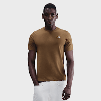 Nike, Sportswear Club T-Shirt, brown