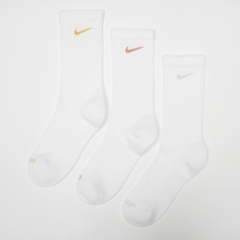Nike, 3 PACK - Everyday Plus Cushioned, white