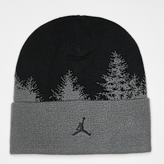 Jordan, U J PEAK BEANIE GIFT GVING AOJ black, iron grey, grey