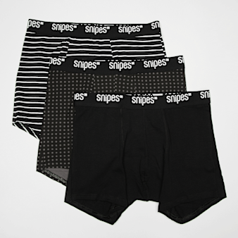 SNIPES, 3 PACK - Black Tape Briefs Boxershorts, black