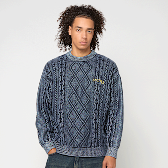 Another Cotton Lab, Another Kable Knit Sweater, blue