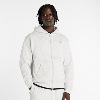 New Balance, Athletics French Terry Full Zip, grey