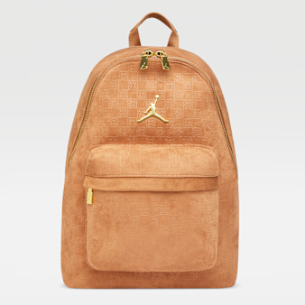 Jordan, Jam Suede Monogram Backpack, brown