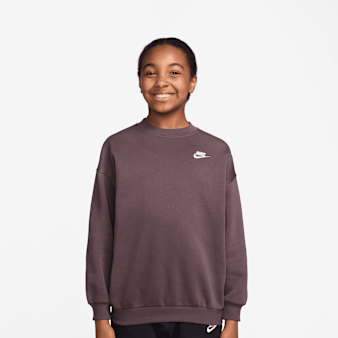 Nike, Sportswear Club Fleece Oversized Sweatshirt, brązowy