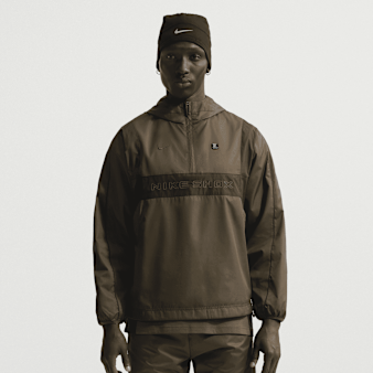 Nike  , Sportswear Shox Woven Half-Zip Jacket, brown