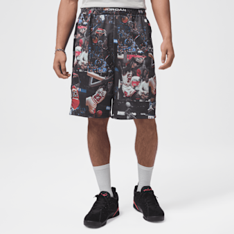 Jordan, Flight Printed Cat Scratch Shorts, black