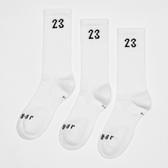Jordan, 3 PACK - Essential Crew Socks, white