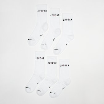 Jordan, 6 PACK - Everyday Crew Socks, white