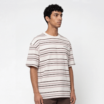 Dickies, East Liberty Stripe Shortsleeve Tee, beige