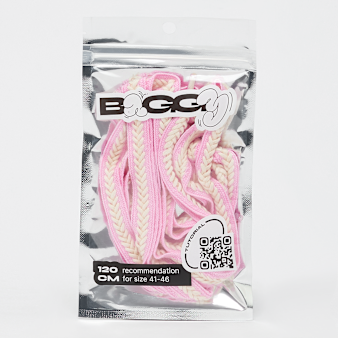 BAGGY, Braid Cord Laces 120cm, beige