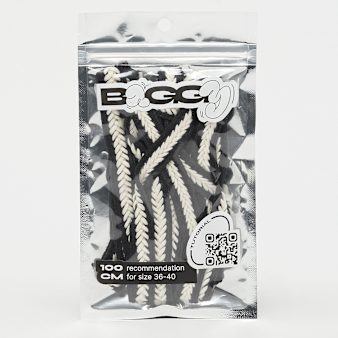 BAGGY, Braid Cord Laces 100cm, zwart