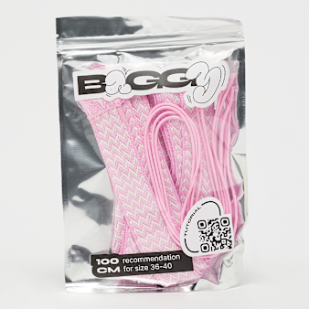 BAGGY, Tape Laces 100cm, lichtroze