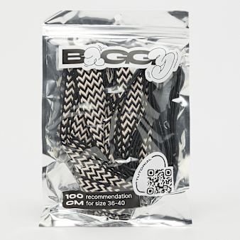 BAGGY, Tape Laces 100cm, zwart