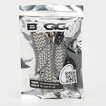 BAGGY, Tape Laces 120cm, zwart