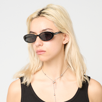 Karl Kani, Autograph Oval Shaped Sunglasses, black