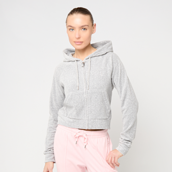 Juicy Couture, MADISON HOODIE ALMOND BLOSSOM, grey