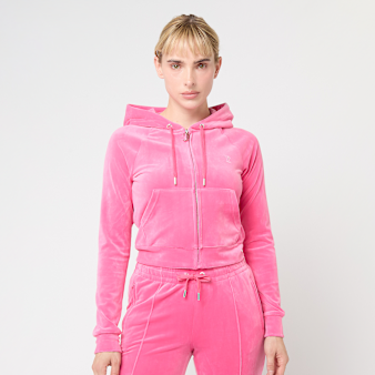 Juicy Couture, MADISON HOODIE ALMOND BLOSSOM, light pink