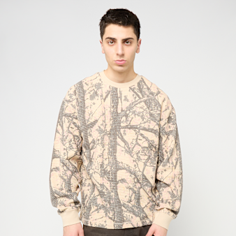 Karl Kani, Signature Wood Camo Waffle Longsleeve, multi-colour