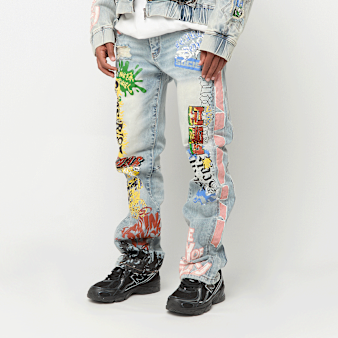 Smoke Rise, Graffiti Jean, blue