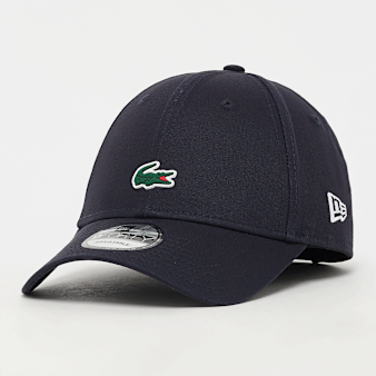 Lacoste, 9FORTY Lacoste x New Era Plain Cotton Cap, blue