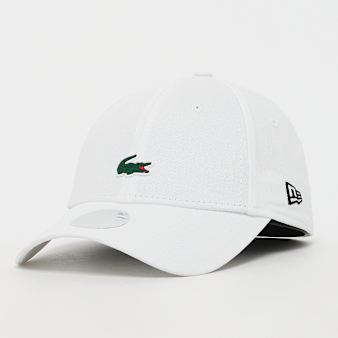 Lacoste, FEMALE 9FORTY Lacoste x New Era Plain Cotton Cap, white