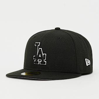 New Era, GCP 59FIFTY Outline Logo MLB Los Angeles Dodgers, czarny
