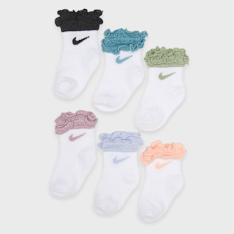 Nike  , 6 PACK - Infant/Toddler Ruffle Socks, multi-colour