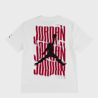 Jordan, Distressed Short Sleeve Tee, white