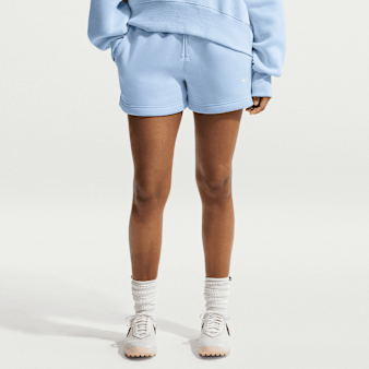 Nike  , Sportswear Phoenix Fleece Mid-Rise 4" Shorts, blue