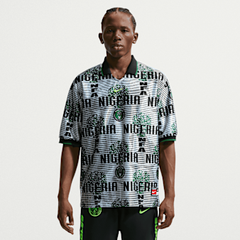 Nike  , Nigeria Energy Dri-FIT Short-Sleeve Soccer Top, multi-colour