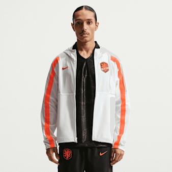 Nike  , Netherlands Energy Dri-FIT Soccer Woven Jacket, white
