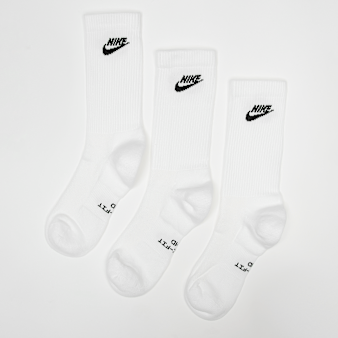 Nike  , 3 PACK - Everyday Elevated Futura Crew, white