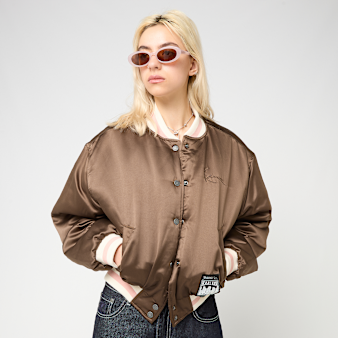 Karl Kani, Signature Bowling Jacket Brown, brown