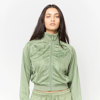 Karl Kani, OG Shadow Stripe Cropped Trackjacket, green