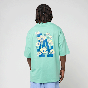 New Era, MLB Floral Oversized Tee, turquoise