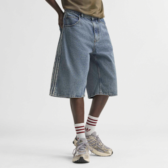 adidas Originals, Firebird Adicolor Denim-Jorts, blue